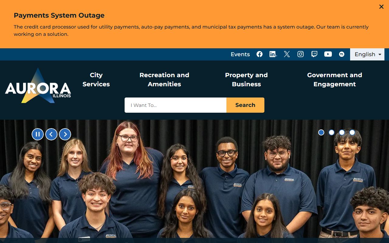 City of Aurora website for public records including DUI information