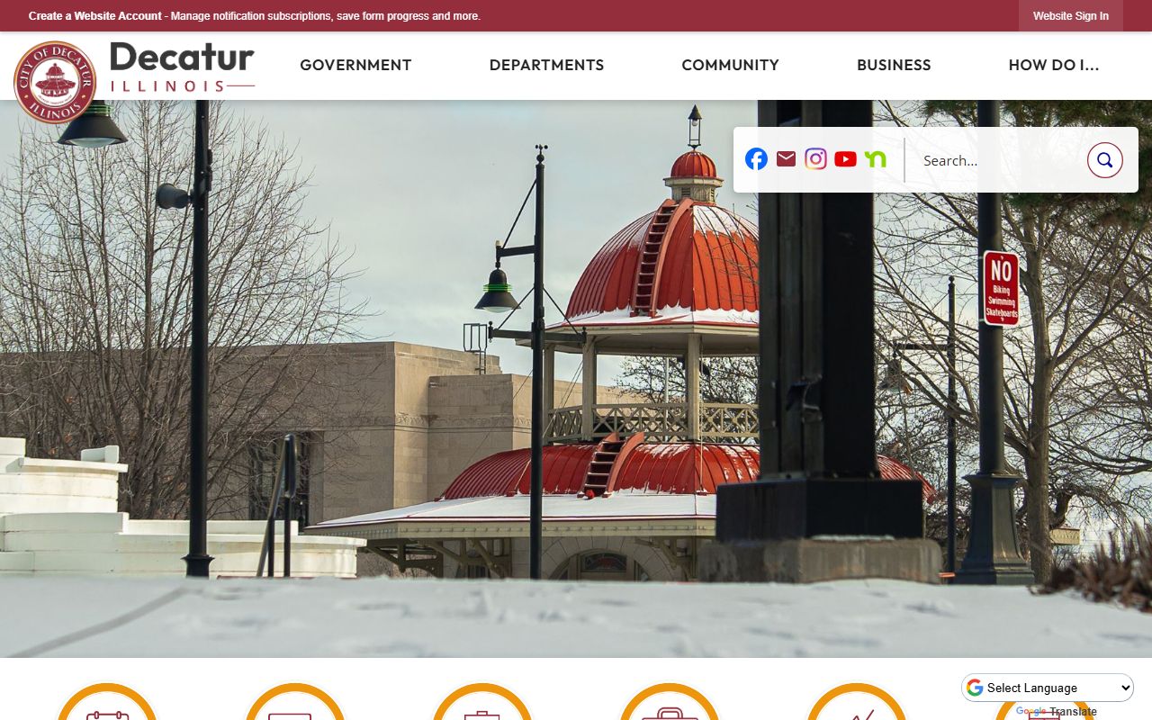 City of Decatur website for accessing DUI records and public court information