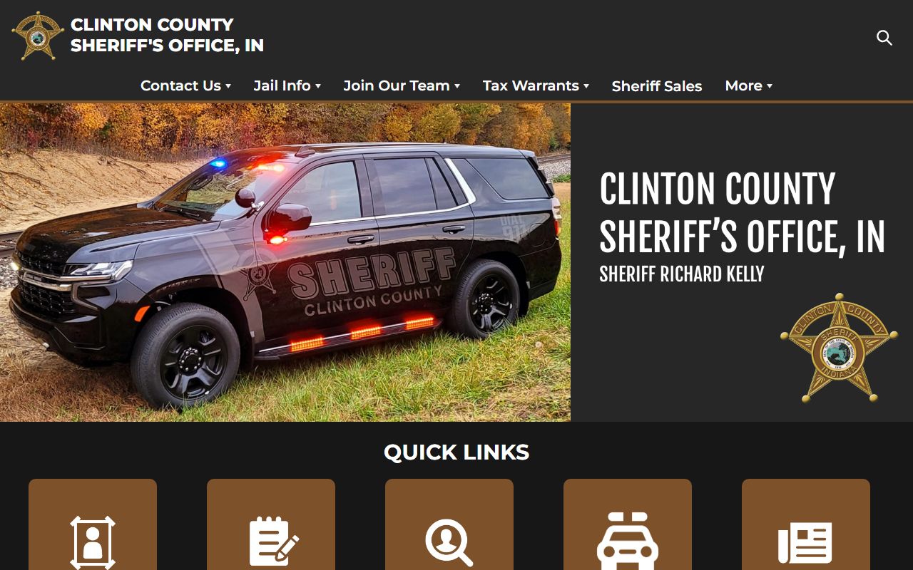 Clinton County Sheriff website for DUI arrest records in Illinois