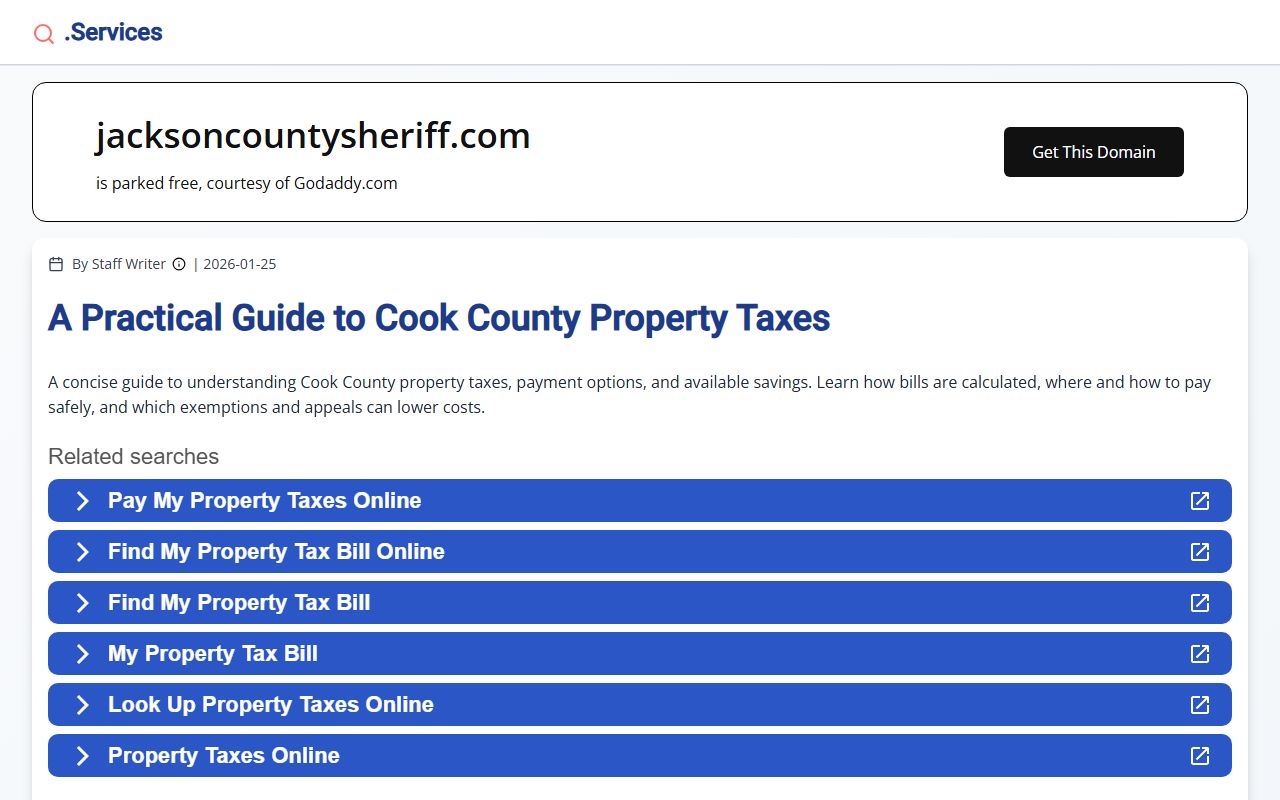 Jackson County Sheriff website for DUI arrest records in Jackson County