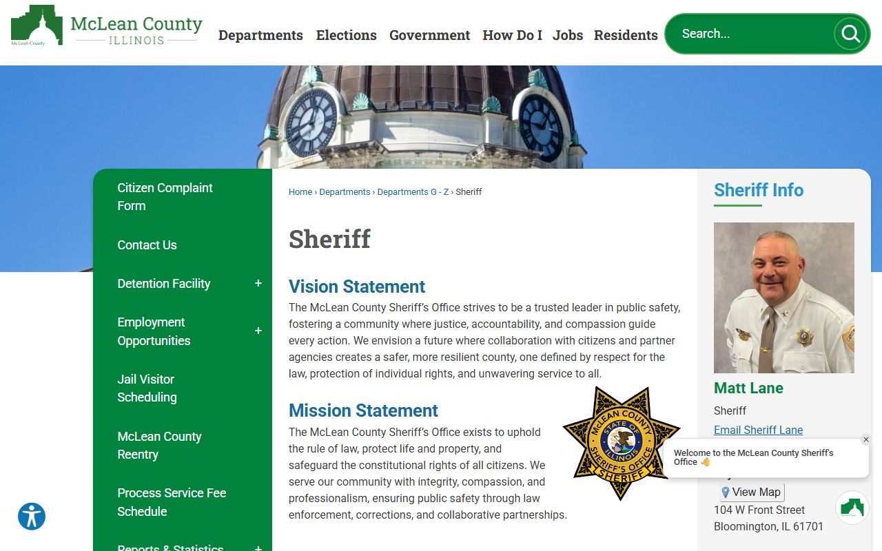 McLean County Sheriff DUI records and arrest information