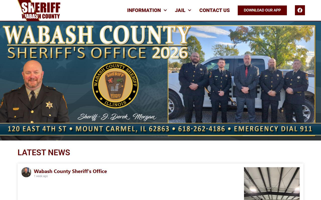 Wabash County Sheriff website for DUI arrest records in Mt. Carmel Illinois
