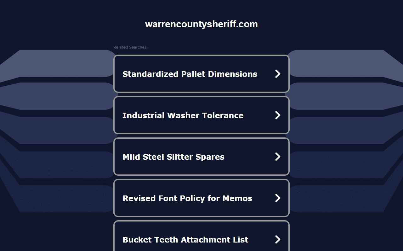 Warren County Sheriff's Office for DUI arrest records in Warren County Illinois